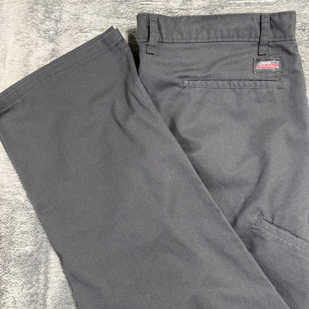 Dickies Work Pants Mens 38x32 Black Genuine Straight Leg GP6388BK